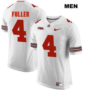 Men's NCAA Ohio State Buckeyes Jordan Fuller #4 College Stitched Authentic Nike White Football Jersey TB20E86HM